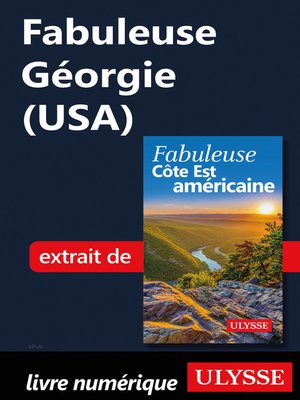 cover image of Fabuleuse Géorgie (USA)